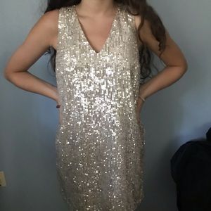 The Loft sequin dress